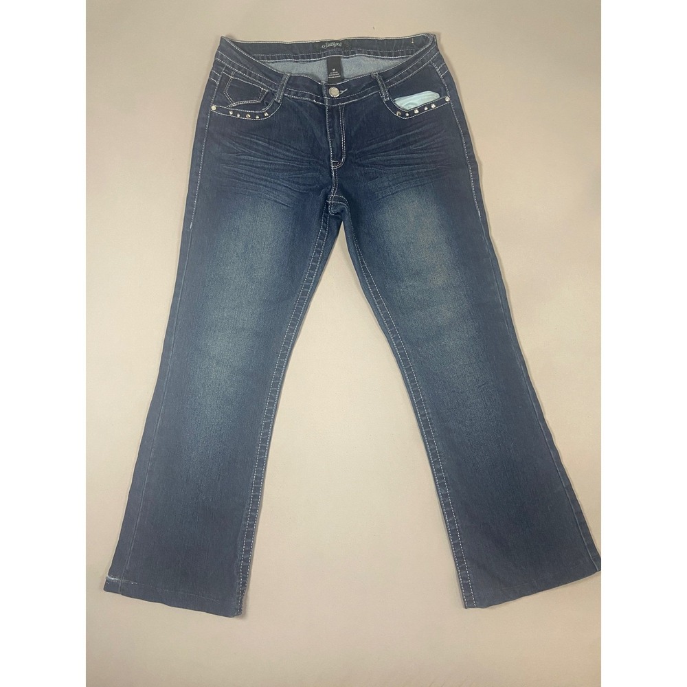 Southpole Jeans Women Size 11 Bootcut Rhinestone Studded Embellished